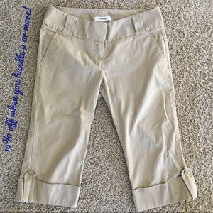 Express | Capri Cropped Pants Beige 4